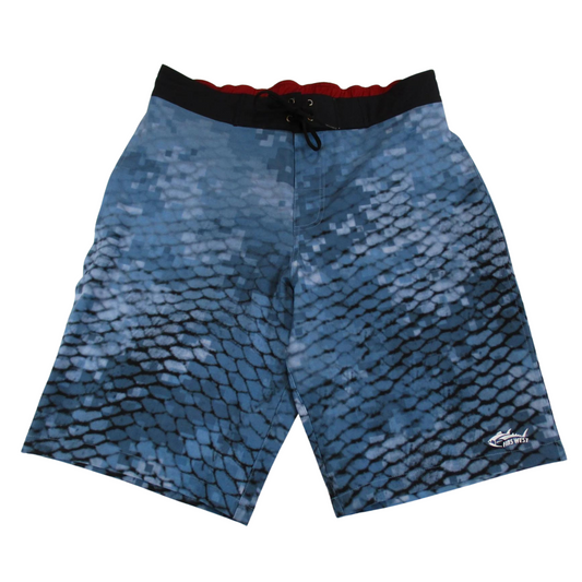 Fins West Performance Shorts Light Blue Digital Camo