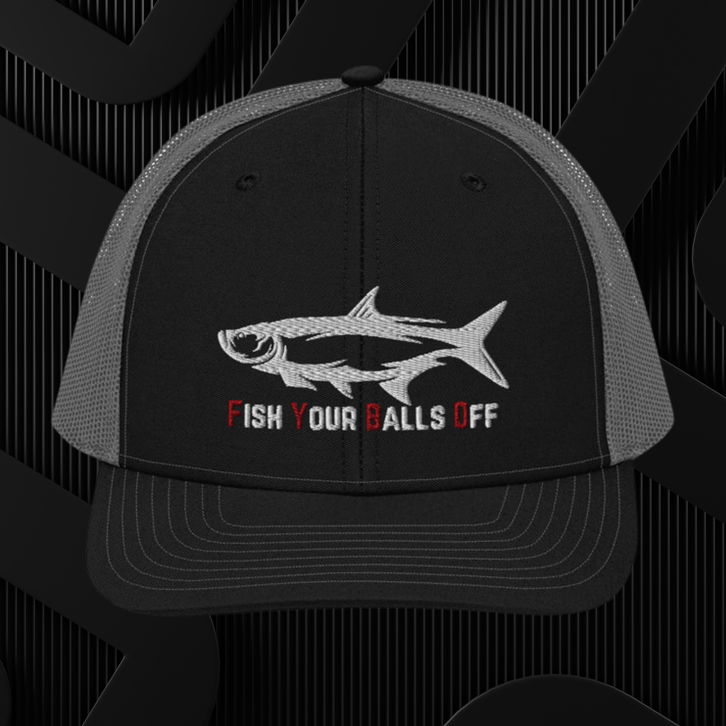 Fish Your Balls Off Tarpon Embroidered Hat