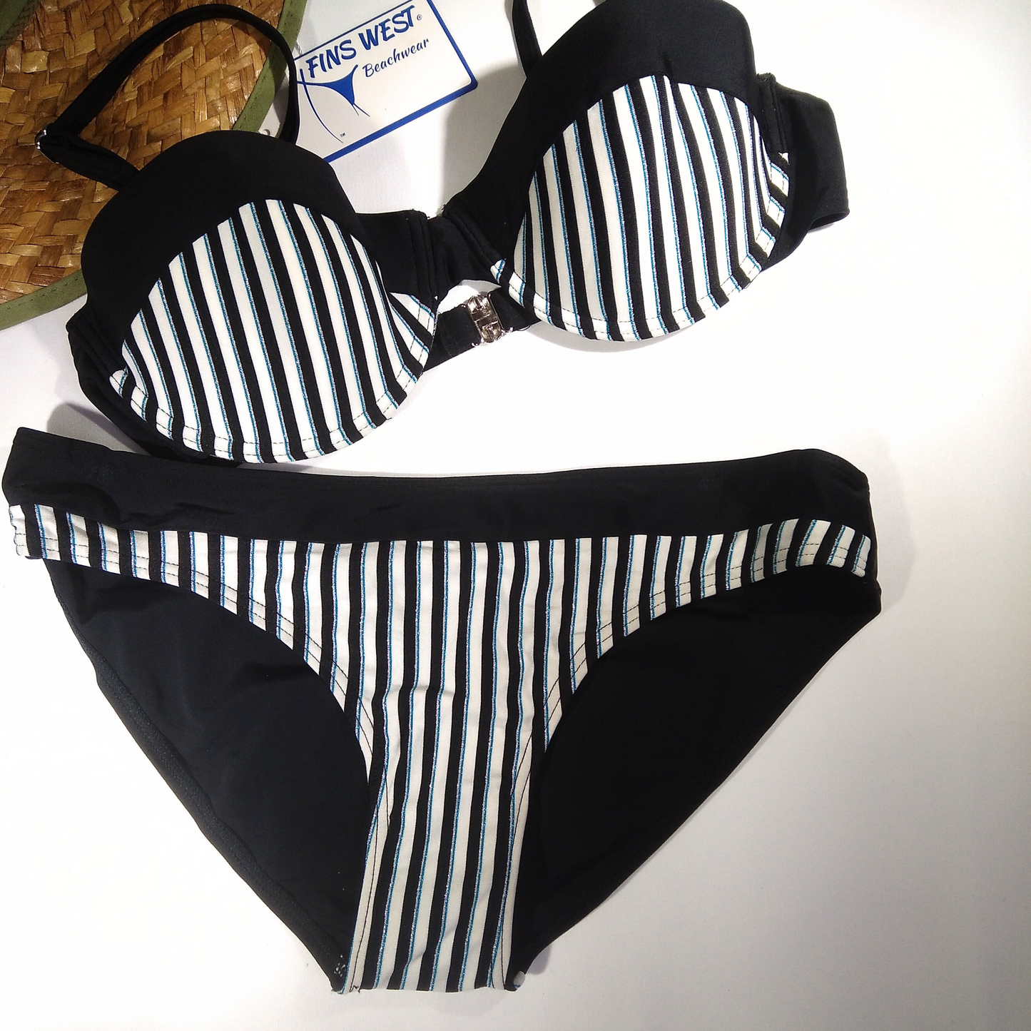 Two Piece Bikini Retro Striped Fashion