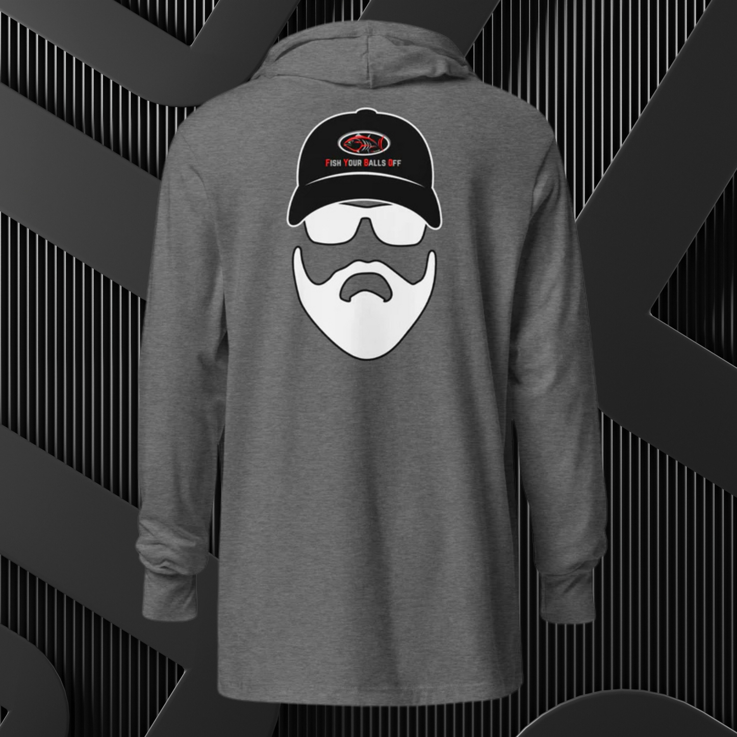 Fish Your Balls Off - Salty Beard Hooded Long Sleeve