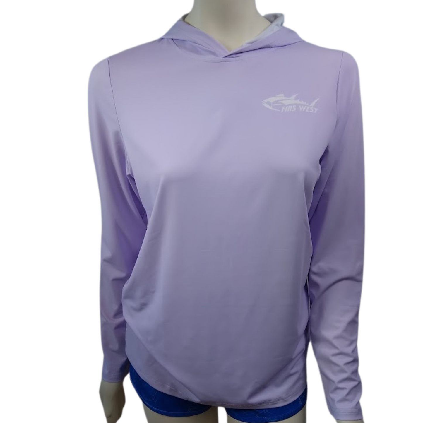 Fins West Womens Performance Hooded Long Sleeve