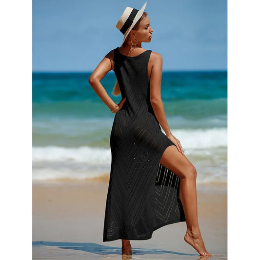 Swimsuit Coverup Long Black Dress